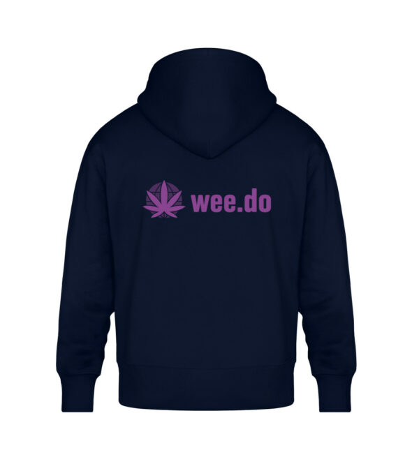 Hoodie, wee.do logo, back print, relaxed fit - Unisex Oversized Organic Hoodie-6959