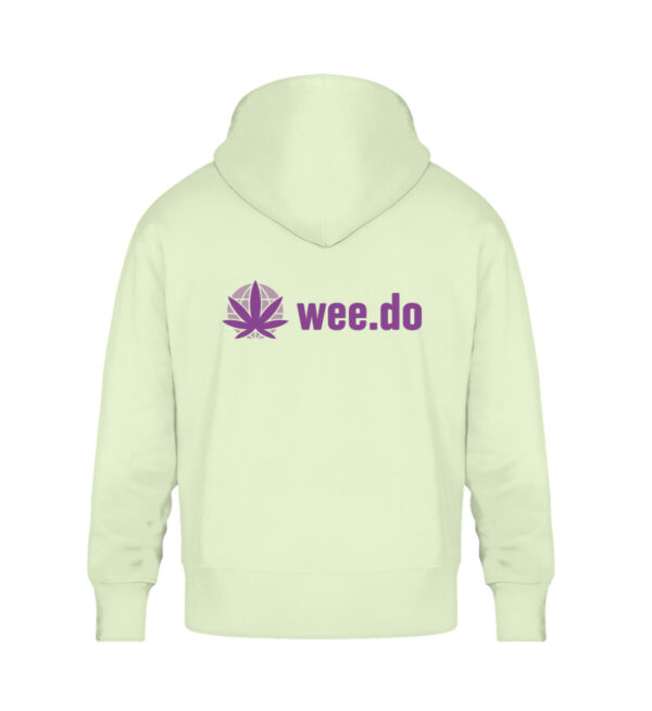 Hoodie, wee.do logo, back print, relaxed fit - Unisex Oversized Organic Hoodie-7105