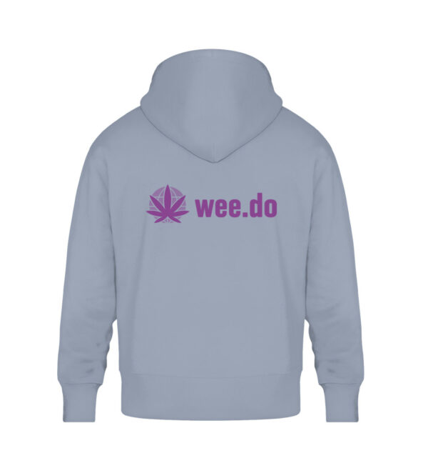 Hoodie, wee.do logo, back print, relaxed fit - Unisex Oversized Organic Hoodie-7086