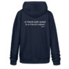 Hoodie, big wee.do logo, white back print, medium fit - Unisex Organic Hoodie 2.0 ST/ST-6959