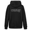 Hoodie, big wee.do logo, white back print, medium fit - Unisex Organic Hoodie 2.0 ST/ST-16