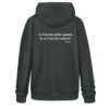 Hoodie, big wee.do logo, white back print, medium fit - Unisex Organic Hoodie 2.0 ST/ST-7068