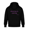 Hoodie, “sharing is caring”, back print, relaxed fit - Unisex Oversized Organic Hoodie-16