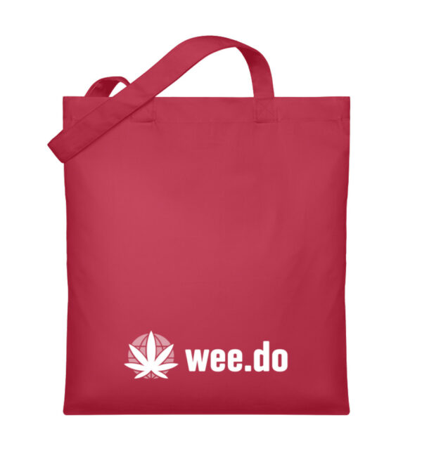 Bag, wee.do logo, white print, organic cotton