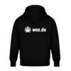 Hoodie, wee.do logo, white back print, relaxed fit - Unisex Oversized Organic Hoodie-16