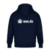 Hoodie, wee.do logo, white back print, relaxed fit - Unisex Oversized Organic Hoodie-6959