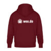 Hoodie, wee.do logo, white back print, relaxed fit - Unisex Oversized Organic Hoodie-6974