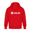 Hoodie, wee.do logo, white back print, relaxed fit - Unisex Oversized Organic Hoodie-6973
