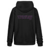 Hoodie, “a friend with weed…”, back print, medium fit - Unisex Organic Hoodie 2.0 ST/ST-16