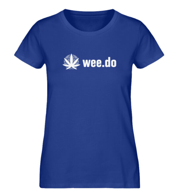 Women-s fitted T-Shirt, wee.do logo, white front print - Damen Premium Organic Shirt-668