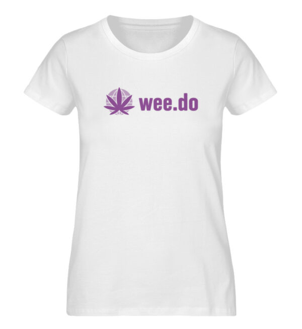 Women-s fitted T-Shirt, wee.do logo, front print - Damen Premium Organic Shirt-3