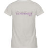 Women-s fitted T-Shirt, "a friend with weed...", back print - Damen Premium Organic Shirt-7085