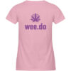 Women-s fitted T-Shirt, big wee.do logo, back print - Damen Premium Organic Shirt-6883