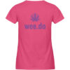 Women-s fitted T-Shirt, big wee.do logo, back print - Damen Premium Organic Shirt-6866