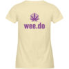 Women-s fitted T-Shirt, big wee.do logo, back print - Damen Premium Organic Shirt-7052