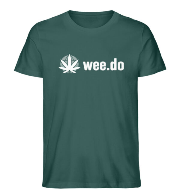 T-Shirt, wee.do logo, white front print, unisex, medium fit - Herren Premium Organic Shirt-7032