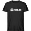 T-Shirt, wee.do logo, white front print, unisex, medium fit - Herren Premium Organic Shirt-16