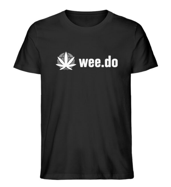 T-Shirt, wee.do logo, white front print, unisex, medium fit - Herren Premium Organic Shirt-16