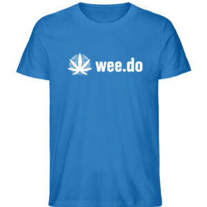 T-Shirt, wee.do logo, white front print, unisex, medium fit - Herren Premium Organic Shirt-6966