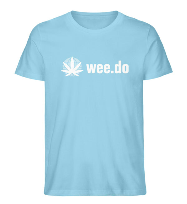 T-Shirt, wee.do logo, white front print, unisex, medium fit - Herren Premium Organic Shirt-674